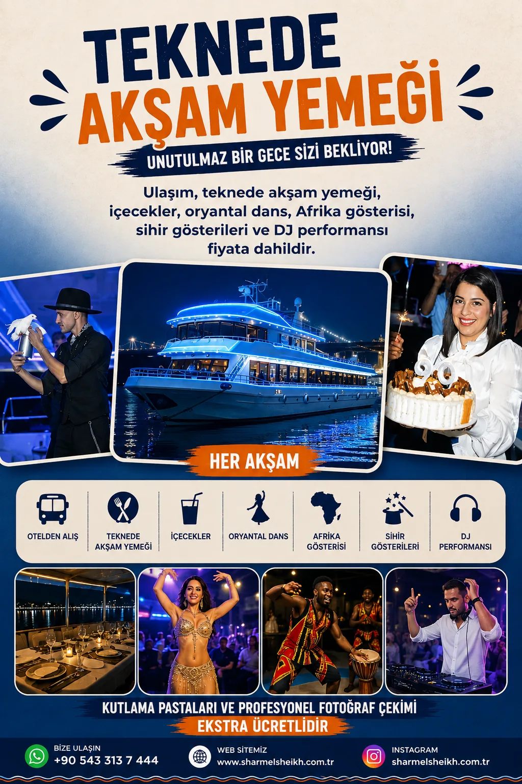 Teknede Akşam Yemeği